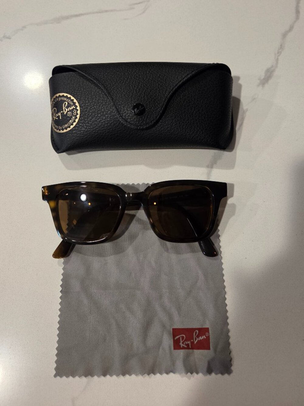 Ray-Ban RB 4323 710/33 Tortoise Frames Only 51[]20 w/ Original Case/Cloth Mint